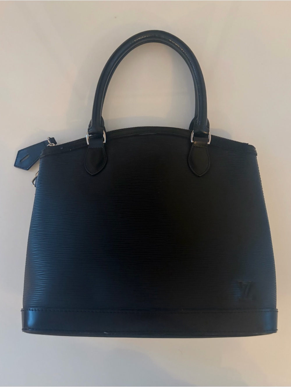 Louis Vuitton Black Structured Epi Leather Satchel